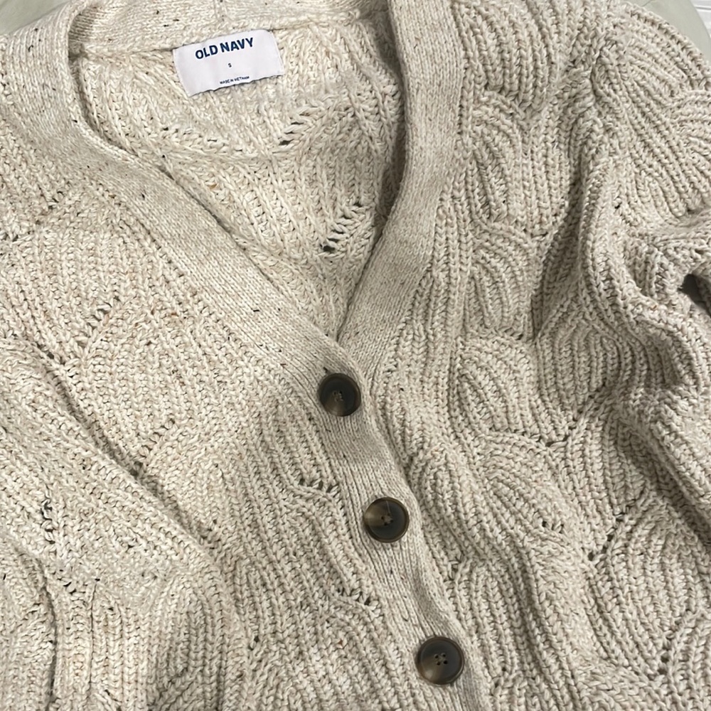 Cream Knit Cardigan